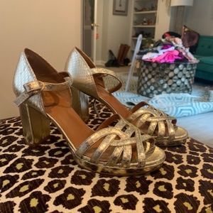 Ukies Gold Heels